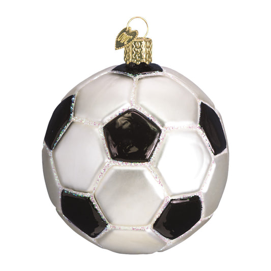 Soccer Ball - Old World Christmas Blown Glass Holiday Ornament - Mellow Monkey