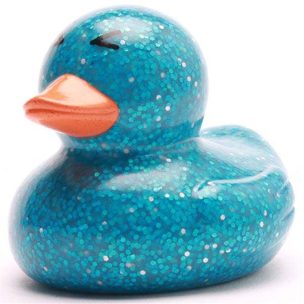 Blue Glitter Rubber Duck - Mellow Monkey