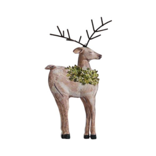 Deer Cut Out Ornament - 6-3/4-in - Mellow Monkey