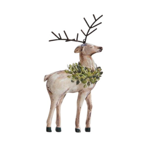 Deer Cut Out Ornament - 6-3/4-in - Mellow Monkey