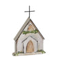 Rustic Church Ornament - 6-in - Mellow Monkey