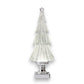 Lighted Flat Tree with Silver Swirling Glitter- 14.25-in - Mellow Monkey