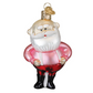 Santa in Suspenders - Old World Christmas Blown Glass Holiday Ornament - 4-1/2-in