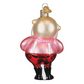 Santa in Suspenders - Old World Christmas Blown Glass Holiday Ornament - 4-1/2-in