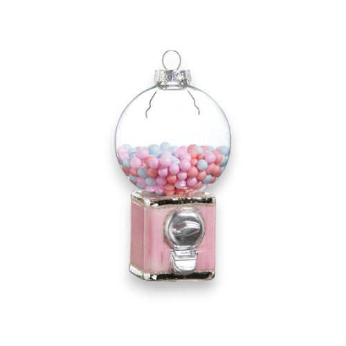 Pink Gumball Machine Ornament - 5-in - Mellow Monkey