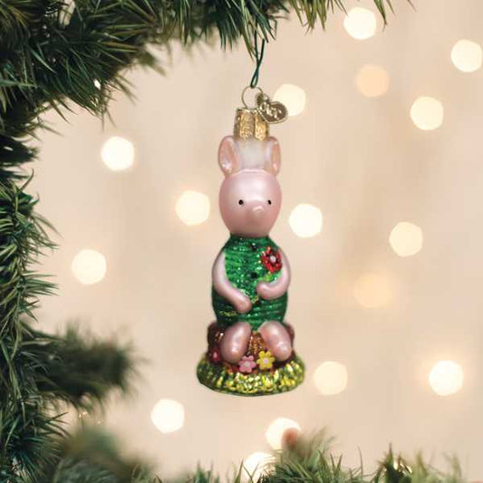 Piglet - Old World Christmas Blown Glass Holiday Ornament - Mellow Monkey