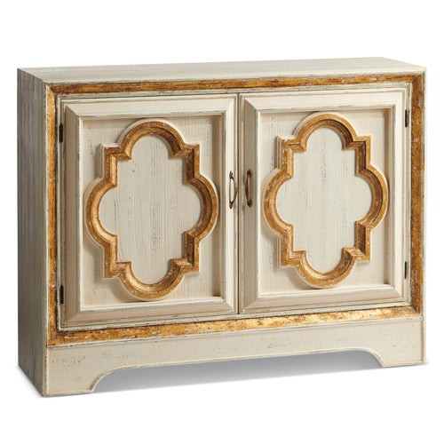 *DC* 47.25" Distressed Gold Detail Cabinet - Mellow Monkey