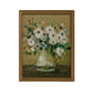 White Flowers in Large Glass Vase - Framed Wall Art - 18-in x 14-in - Mellow Monkey