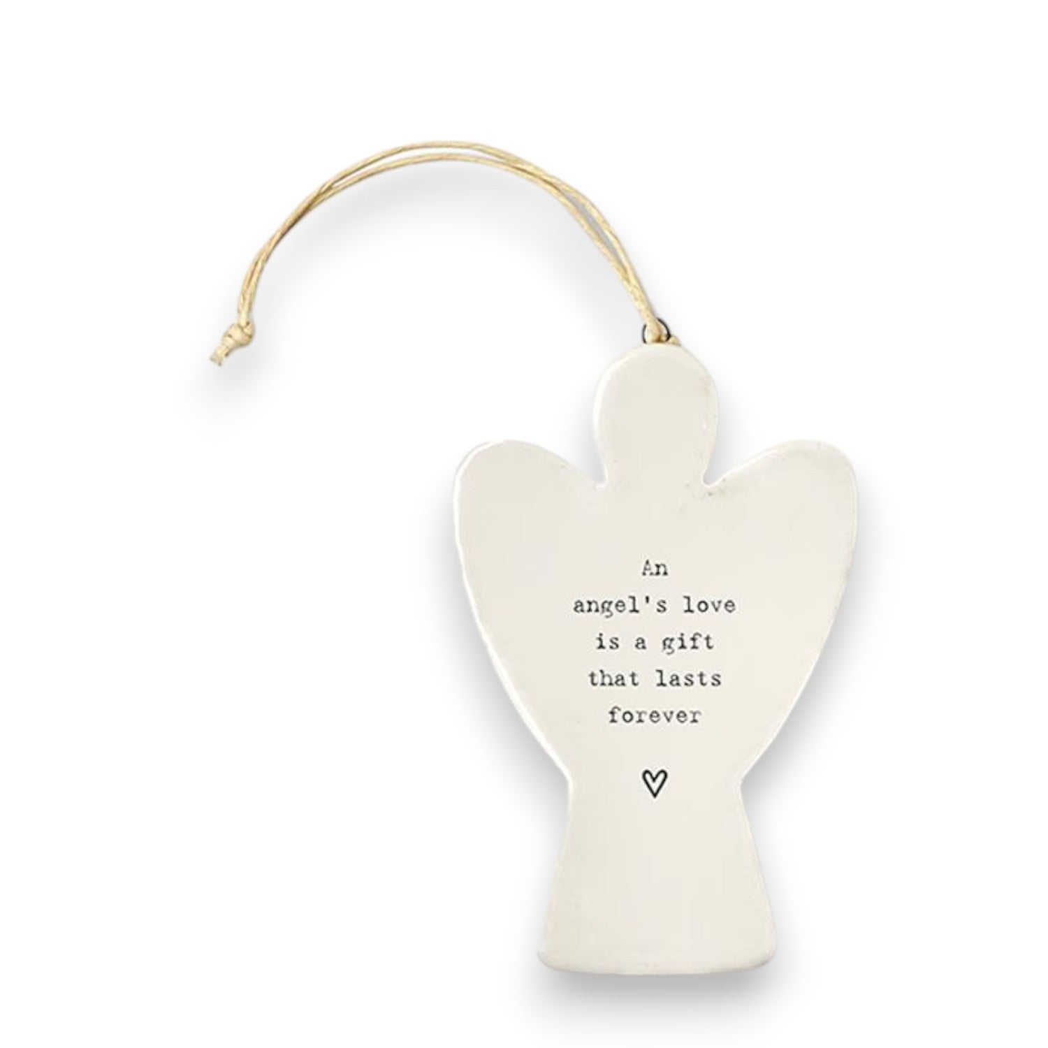 Angel Ceramic Ornament - 4-in - Mellow Monkey