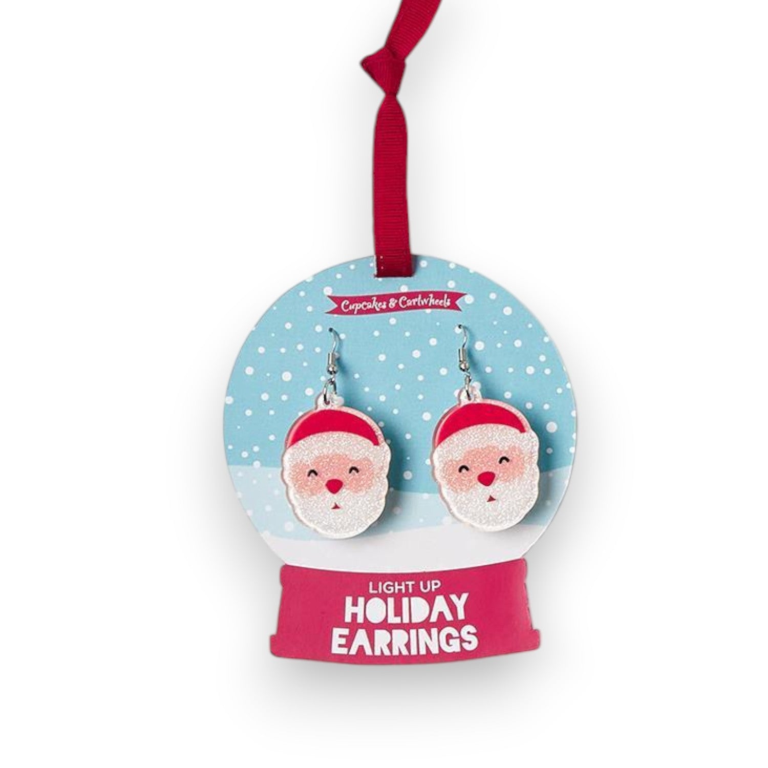 Christmas Light Up Earrings on Gift Card - Mellow Monkey