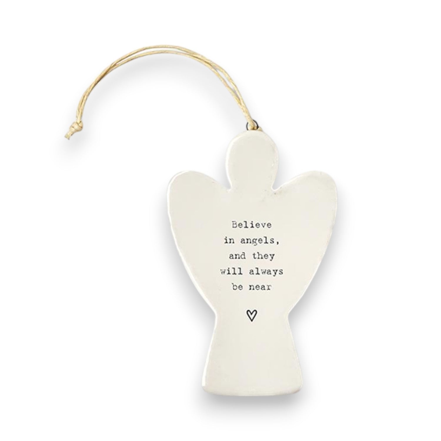 Angel Ceramic Ornament - 4-in - Mellow Monkey