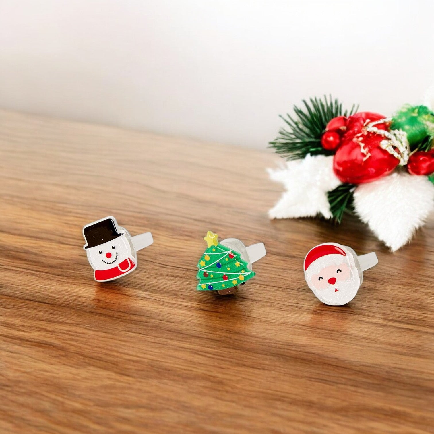 Christmas Light Up Adjustable Rings - Mellow Monkey