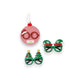 Festive Fun Holiday Glitter Glasses - Mellow Monkey