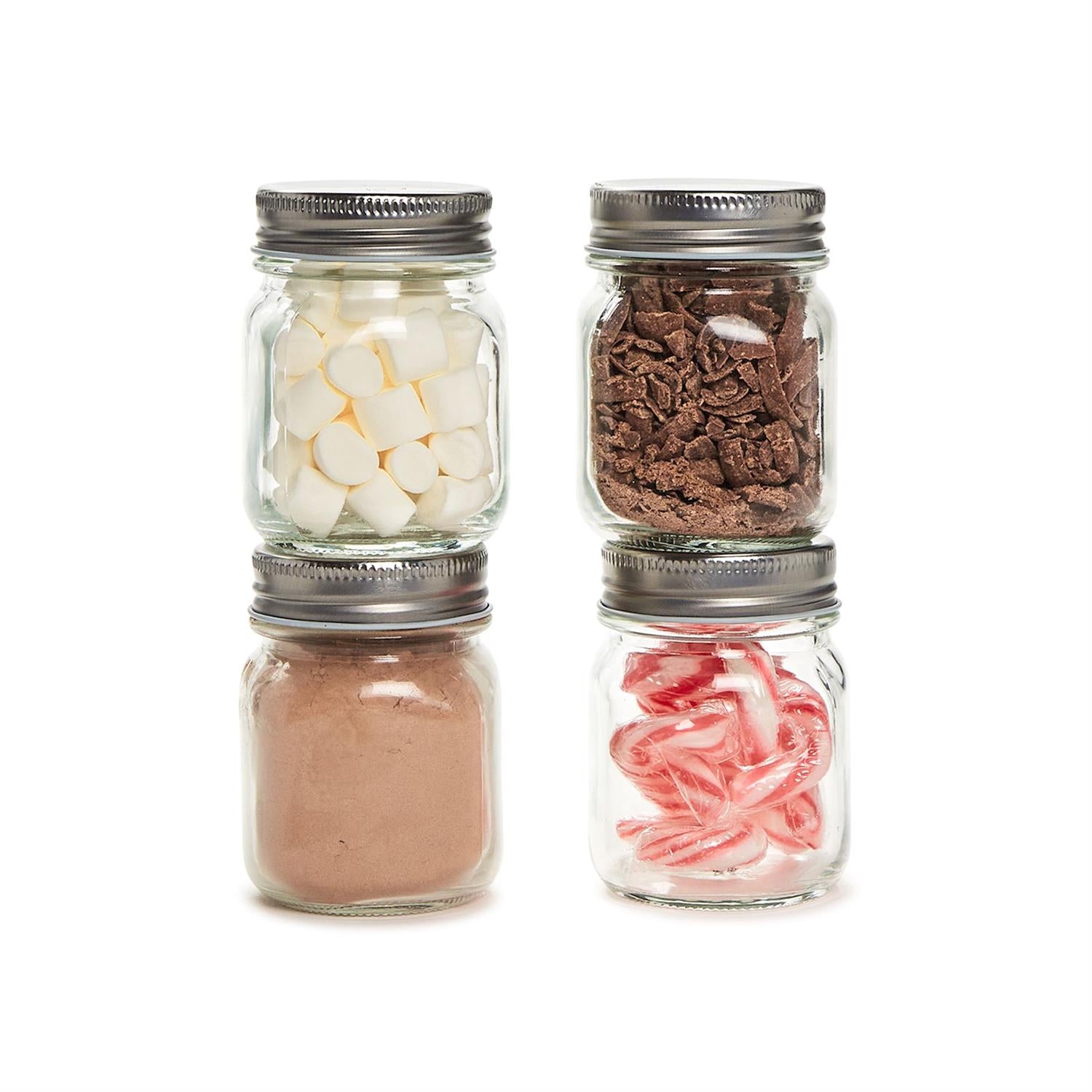 Hot Cocoa Bar - 4 Piece Mason Jar Kit in Gift Box - Mellow Monkey