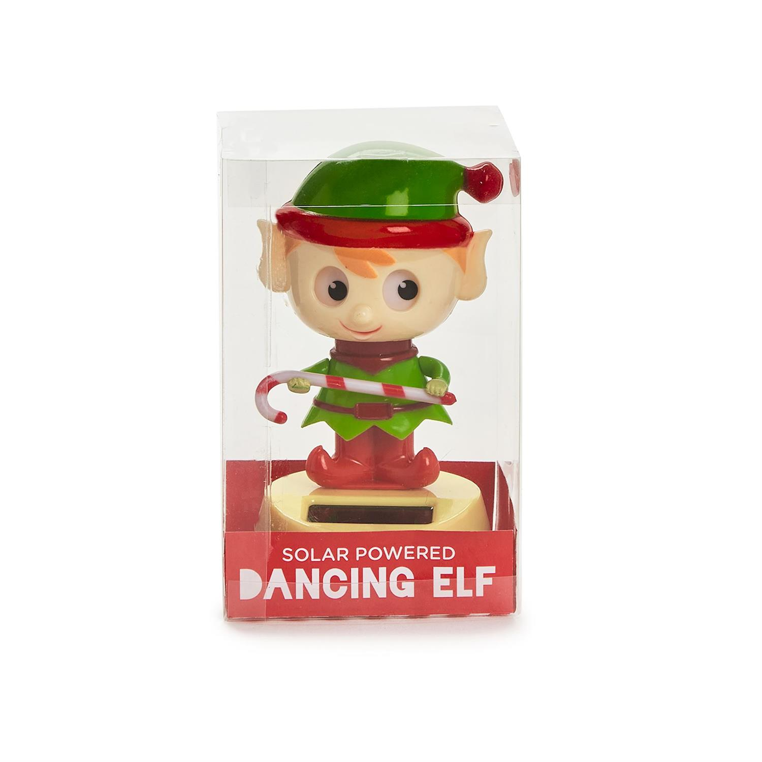 Jolly Dancing Solar Powered Elf in Gift Box - Mellow Monkey