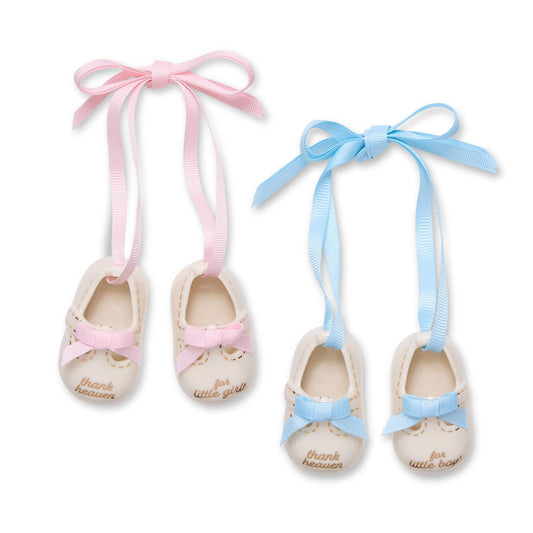 Thank Heaven Pair of Baby Shoes - Keepsake Ornament In A Gift Box