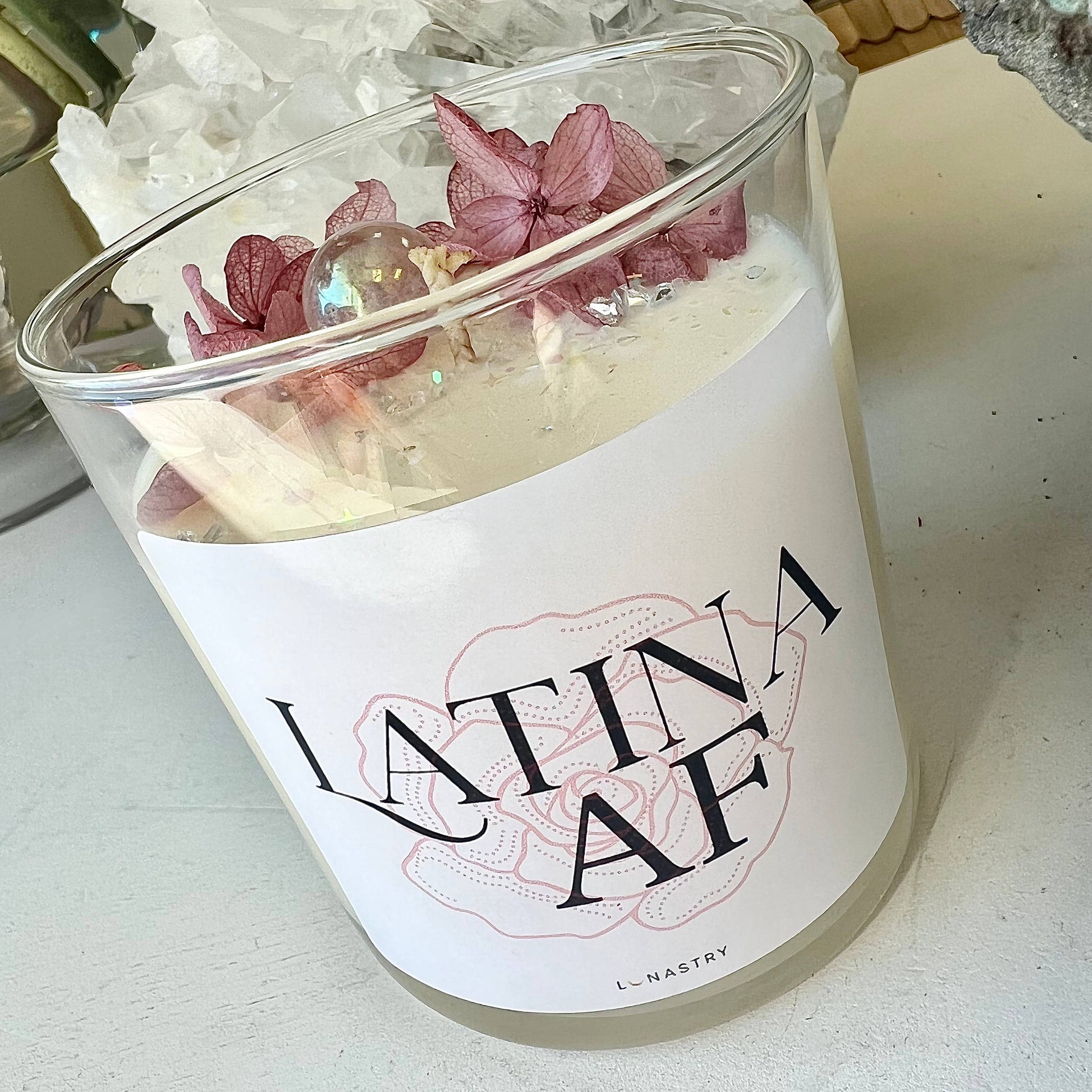 Latina AF - Scented Crystal Soy Candle - 11-oz. - Mellow Monkey