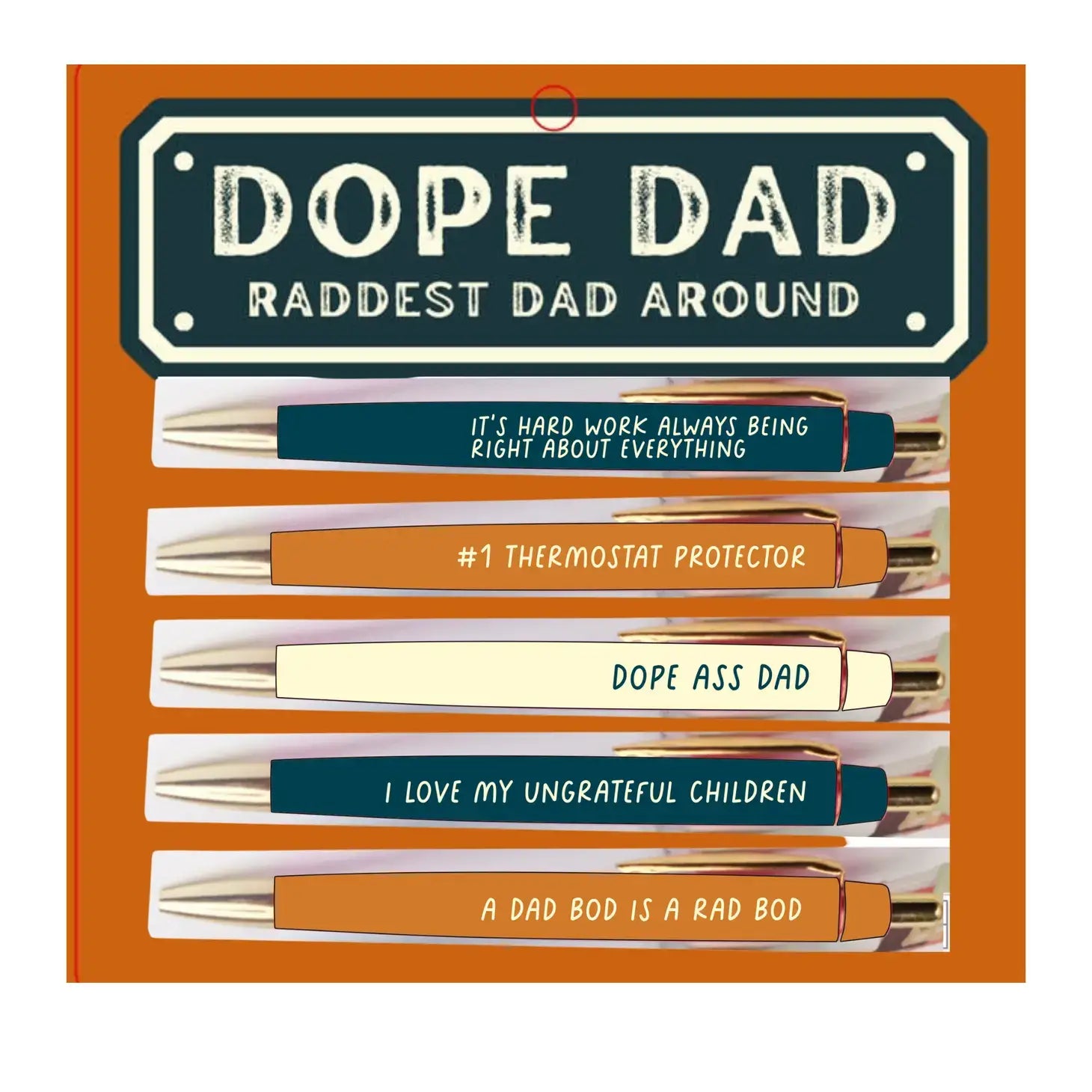 Dope Dad Pens - Set of 5 Pens - Mellow Monkey