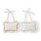 You Are Loved Beyond Measure Embroidered Ruffle Door Hanger