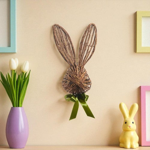 Open Vine Rabbit Head - 21-in. - Mellow Monkey