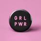 Girl Power Pinback Button - Mellow Monkey