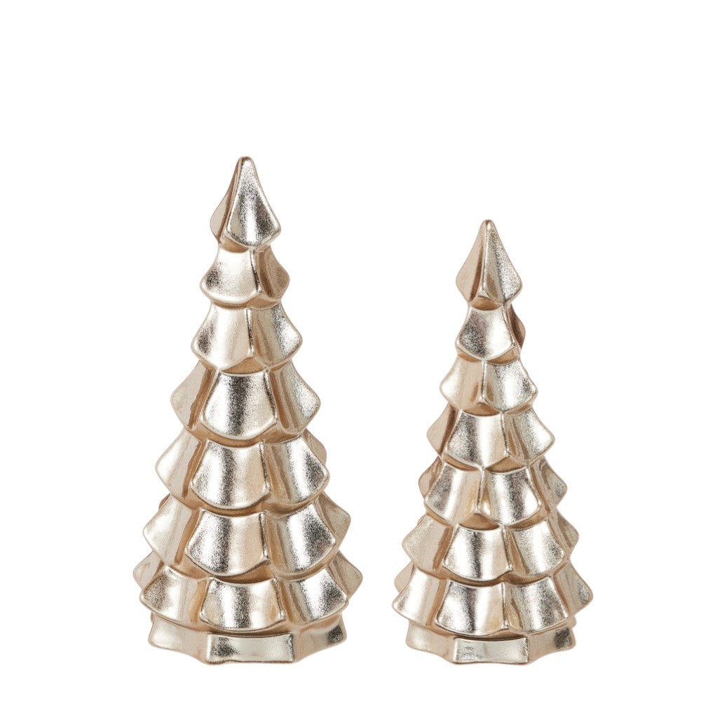 Metallic Glazed Ribbon Tree - Mellow Monkey