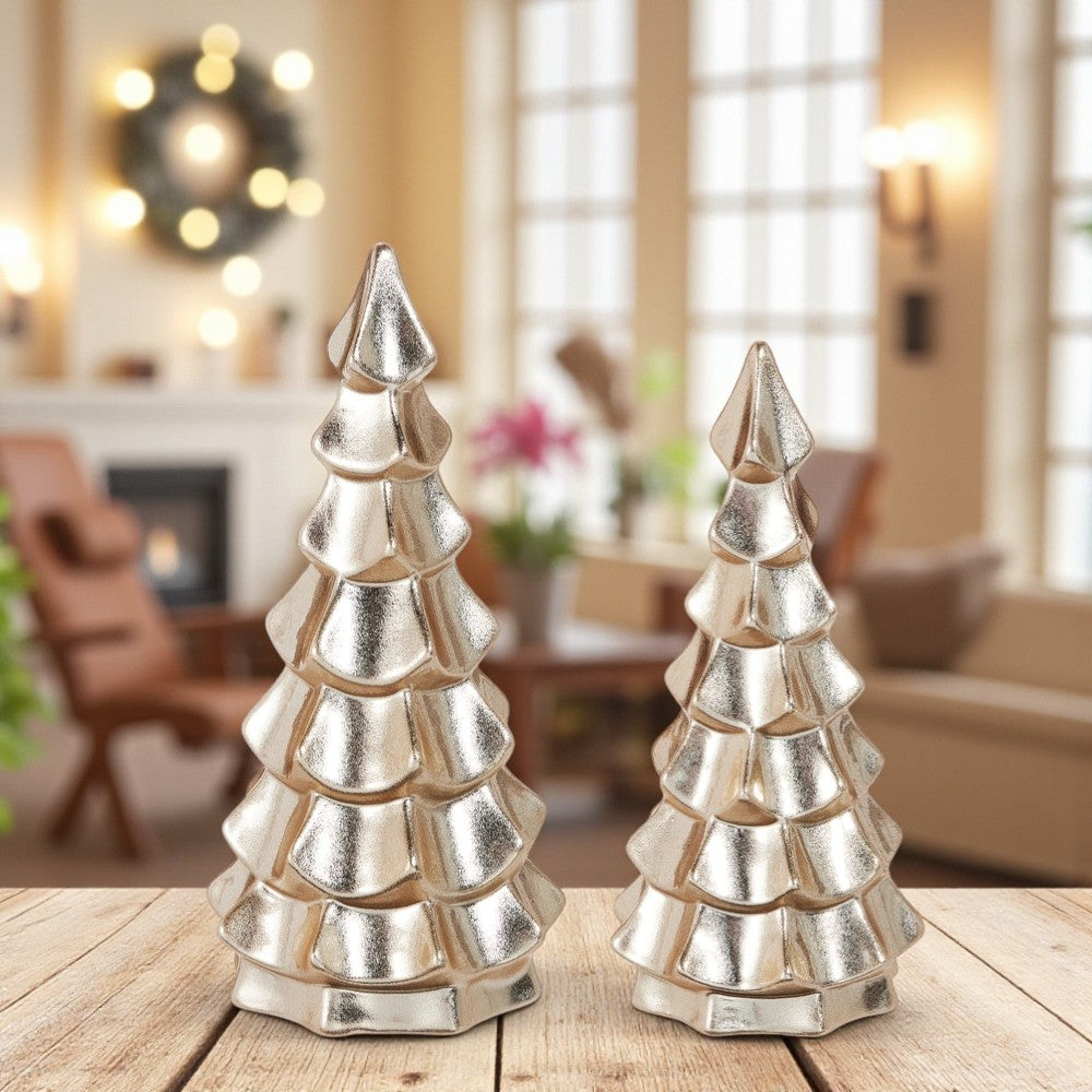Metallic Glazed Ribbon Tree - Mellow Monkey