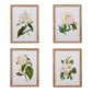 White Floral Framed Wall Art - 20" - Mellow Monkey