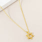Gold-Dipped Vintage Star Shaped Pendant Necklace - Mellow Monkey