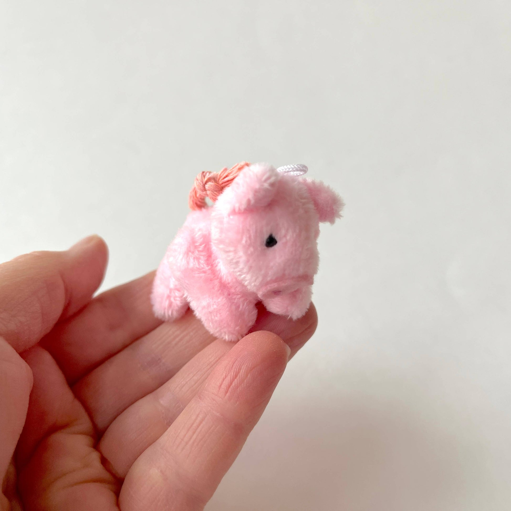 Miniature Plush Pig - Pink - 2-in - Mellow Monkey