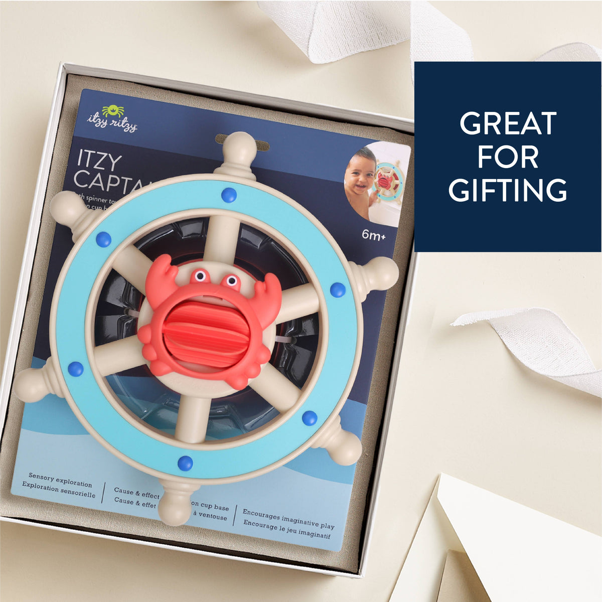 Itzy Captain™ - Bath Nautical Spinner - Mellow Monkey