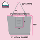Weather Buds Tote Bag - Zippered Pocket - Washable - Mellow Monkey