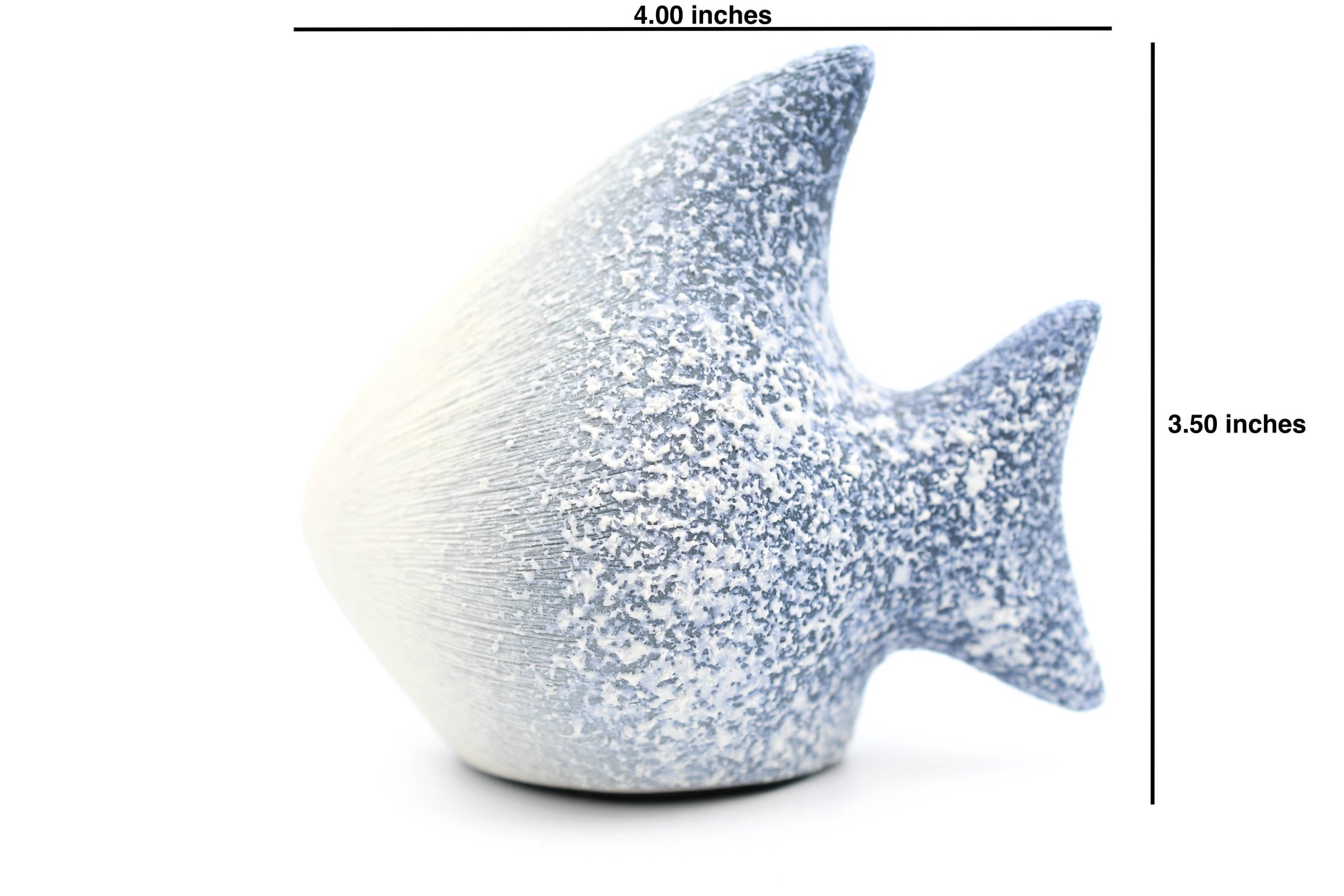 Mini Fish Porcelain Ceramic Sculpture - 4 x 2.5 x 3.5 in - Mellow Monkey