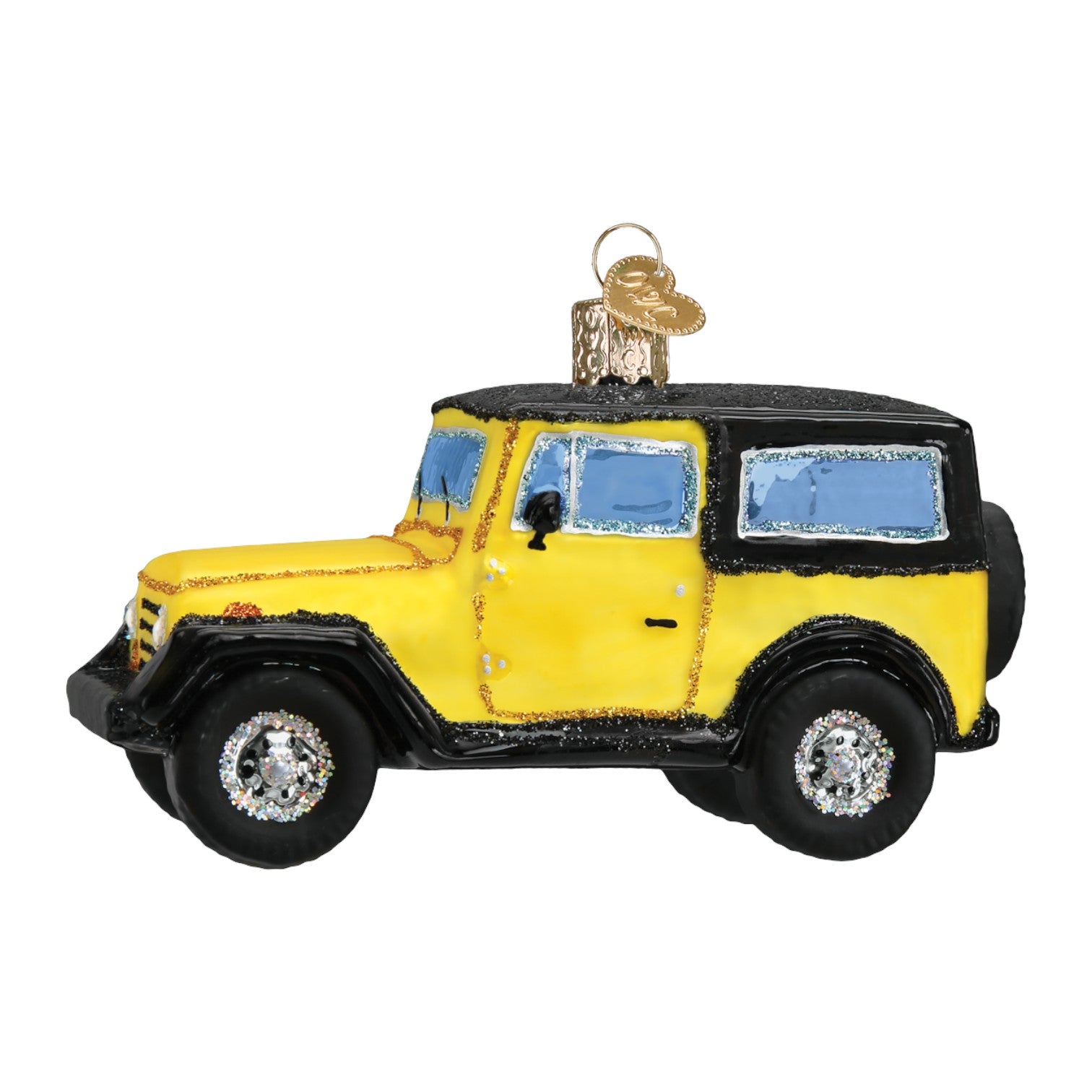 Sport Utility Vehicle - Old World Christmas Blown Glass Holiday Ornament - Mellow Monkey