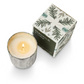 Balsam & Cedar Small Boxed Crackle Glass Candle - Mellow Monkey