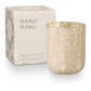 Winter White Small Boxed Crackle Glass Candle - Mellow Monkey