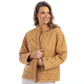 Camel Quilted Zip Up Jacket - Mellow Monkey
