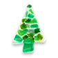 Sea Glass Inspired Kaleidoscope Fused Glass Christmas Tree Ornament - 4-1/4-in