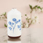 Blue Floral Bud Vase - 6-3/4-in - Mellow Monkey