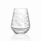 School of Fish Stemless Wine Glass - 18-oz Clear - Mellow Monkey