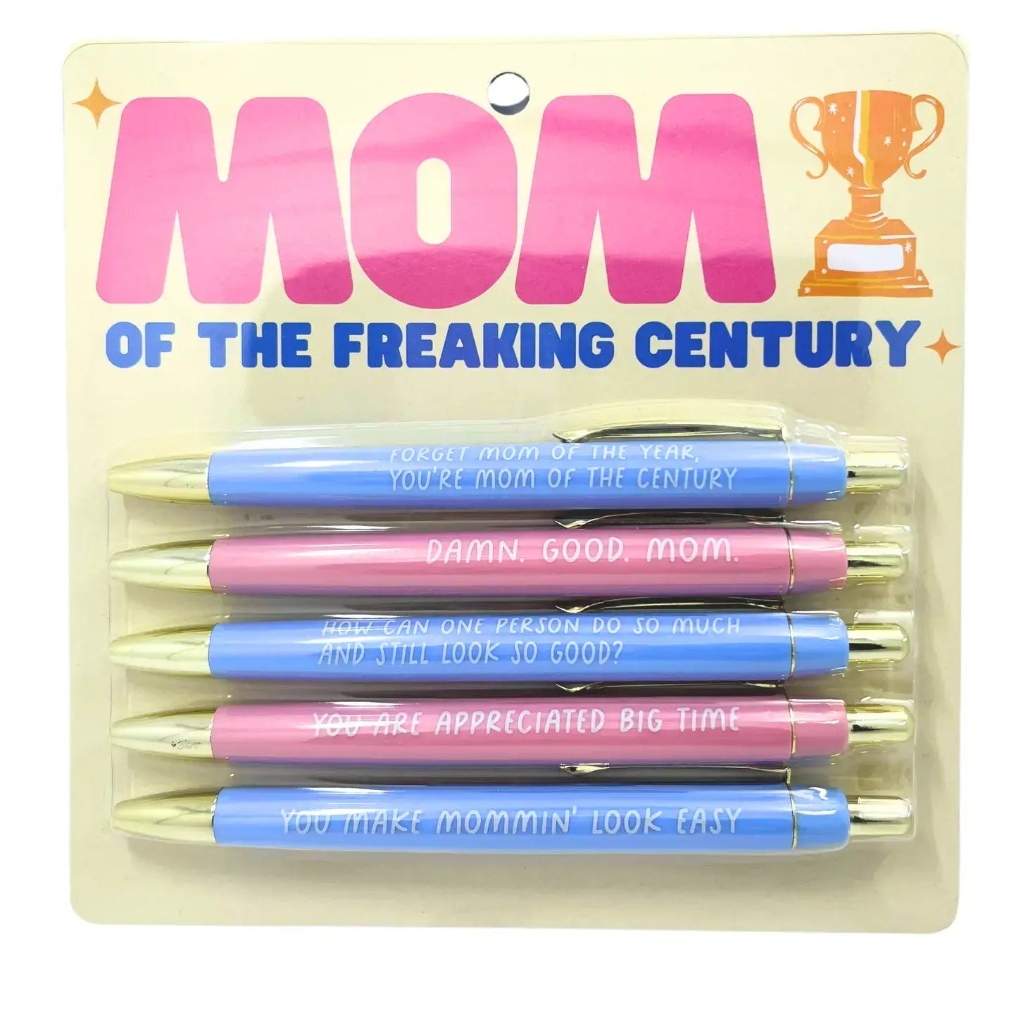 Mom Of The Freaking Century - 5 Pen Set - Mellow Monkey
