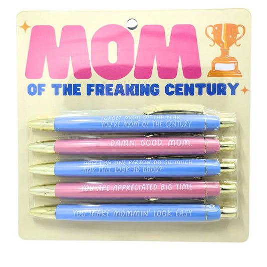 Mom Of The Freaking Century - 5 Pen Set - Mellow Monkey