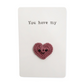 Handmade Crochet Pin Card - Mellow Monkey
