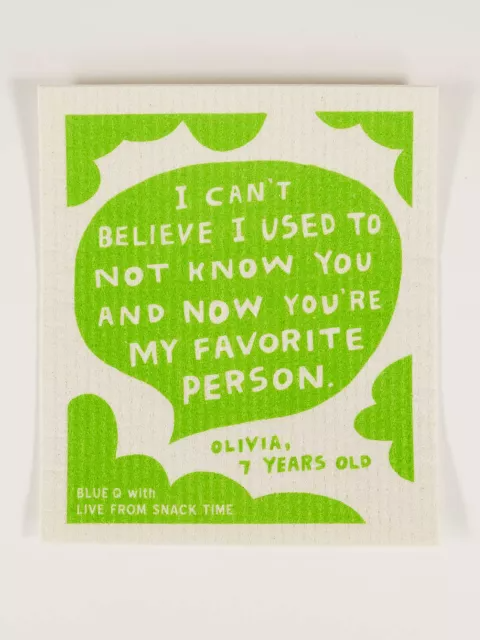 Now You're My Favorite Person - Swedish Dish Cloth - Mellow Monkey