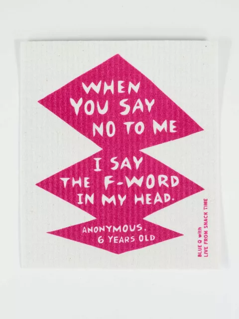 I Say The F-Word In My Head - Swedish Dish Cloth - Mellow Monkey