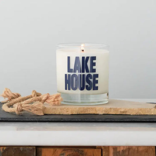 Lake House Cozy Cabin Scented Candle - Mellow Monkey