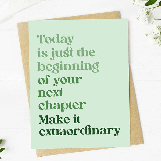 Today Is Just The Beginning - Inspirational Graduation Card