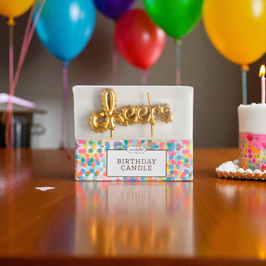Cheers - Birthday Candle on Plastic Stakes - Mellow Monkey