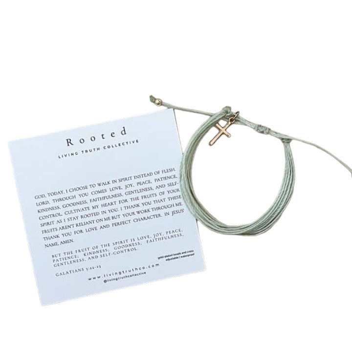 Rooted - Adjustable Prayer Bracelet - Mellow Monkey