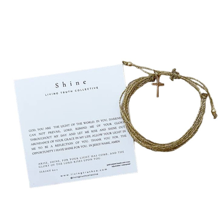 Shine - Adjustable Prayer Bracelet - Mellow Monkey